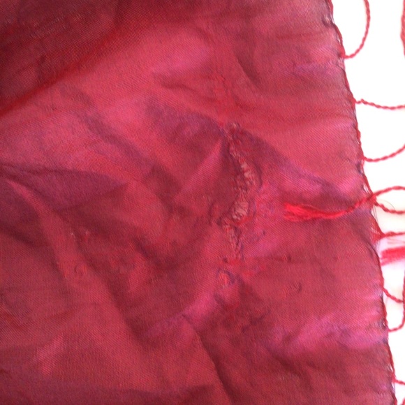 VINTAGE SILK MULTI COLORED BOHEMIAN  SCARF - Picture 7 of 16